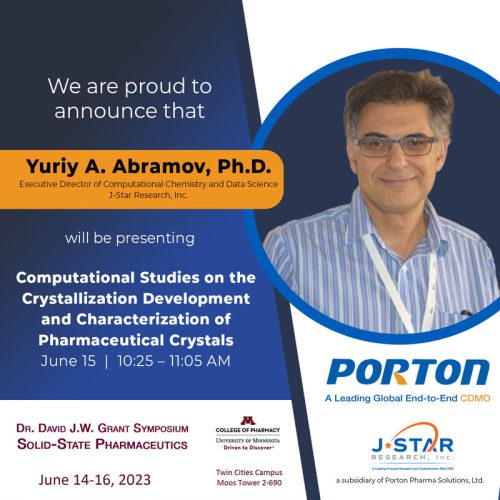 Yuriy Abramov, Ph.D. to Share Insights on Pharmaceutical Crystals Feature Image
